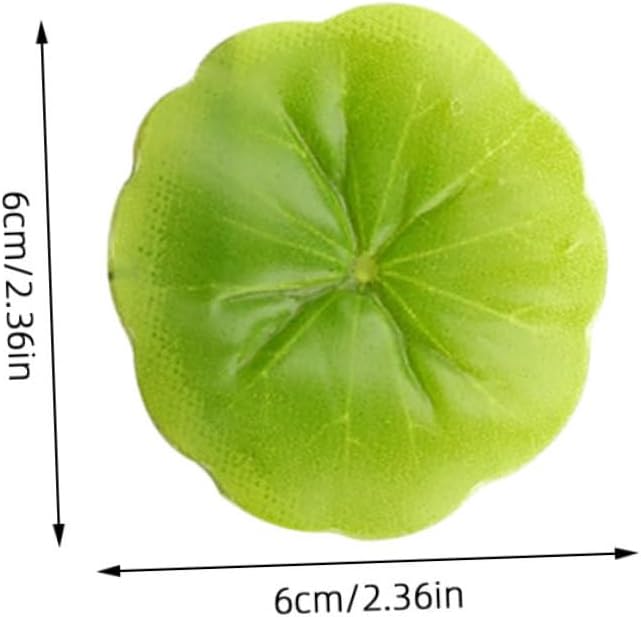 PRETYZOOM 30pcs Artificial Water Lily Leaves, Realistic Floating Water Lily Pads for Fish Tank, Aquarium, Pool, Home Decor, 2.36 Inches, Plastic