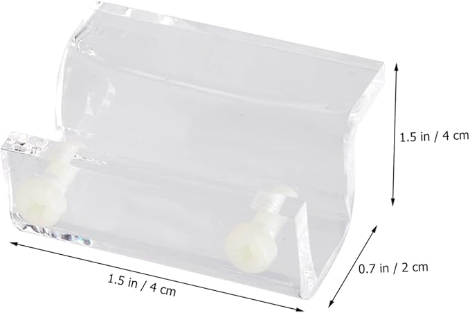 BESPORTBLE 8pcs Aquarium Support Bracket Acrylic Fish Tank Cover Holder for Open Tanks Holds Securely for Thick