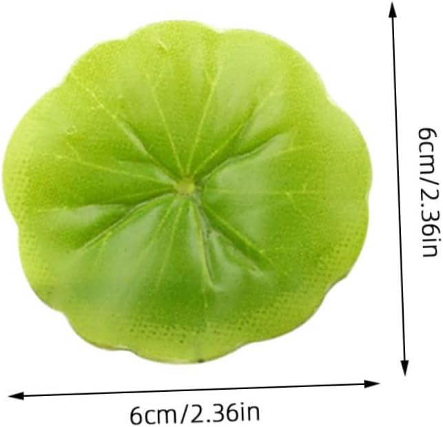 PRETYZOOM 30pcs Artificial Water Lily Leaves, Realistic Floating Water Lily Pads for Fish Tank, Aquarium, Pool, Home Decor, 2.36 Inches, Plastic