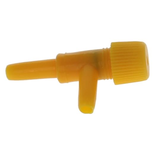 MroMax Aquarium 2 Way Air Line Plastic Regulator Connector for Fish Tank Pump 4mm/0.16", Yellow 20 Pcs