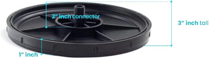 Thunder Parts ECO350-E | 12” EPDM Fine Bubble Disc Diffuser - Aerators for Ponds, Aquarium or Water Treatment | SSI Aeration Original
