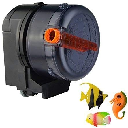 Saim Battery-Operated(AA) Automatic Fish Feeder for Aquariums, Fish Feeder Auto Dispenser for Holidays Weekend and Travel