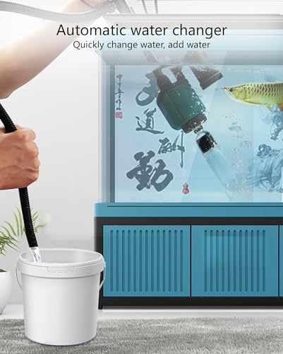 rium Gravel Cleaner with Removable Algae Scraper & Hose Controller, tial Water Maintenance Tool for Efficient Fish Tank Gravel & Sand Cleaning (36W)
