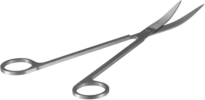 Aquarium Scissors, Stainless Steel Curved Plant Scissors, Professional Aquarium Fish Tank Plant Tool