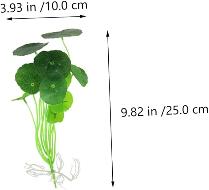 NOLITOY 4 Pcs Fish Tank Lotus Leaf Aquarium Water Grass Artificial Plants Artificiales para Fish Tank Decoration Lifelike Aquarium Plants Fake Water Plastic Flower Dining Table