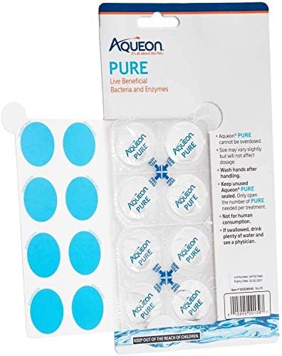 Aqueon 2 Pack of Pure Live Beneficial Bacteria and Enzymes, 8 Count Each, for 30 Gallon Aquariums