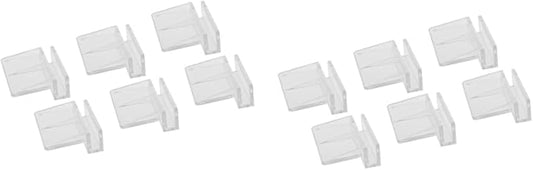 BESPORTBLE 2sets 6mm Acrylic Aquarium Cover Bracket Fish Tank Partition Support Frame 6-12mm Glass Tank Safe for Fish 12pcs*2