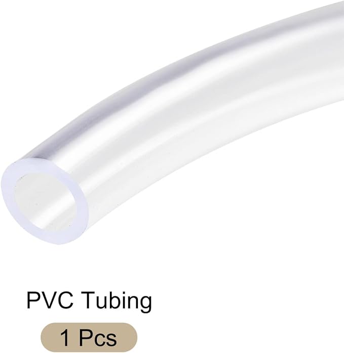 Clear Plastic PVC Tubing Flexible Vinyl Tube, [for Garden Irrigation Water Hose, Fish Tank, Aquarium] - 7mmx10mm/10ft