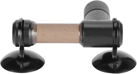 Black Plastic Carbon Dioxide Diffuser Ceramic CO2 Atomizer Dissolve System with Nut Lock for Aquarium(S)