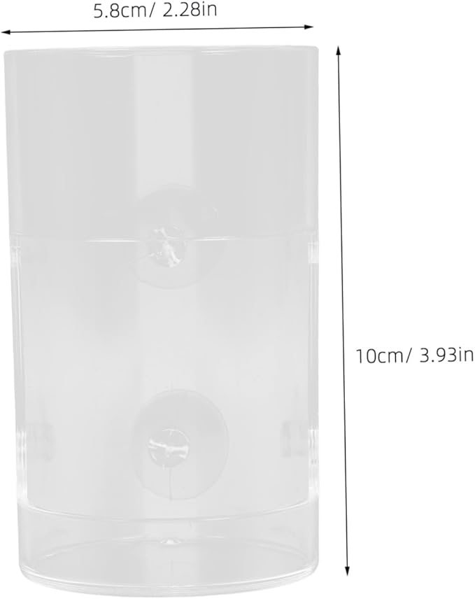 Acrylic Fish Feeder for Aquarium Automatic Feeding Tool Strong Cup Multi-Purpose Shrimp and Fish Feeding Bowl Clear Design for Easy Use