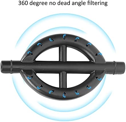 Pssopp Aquarium Filter, Black Aquarium Rain Bar Filter Rain Bar Aquarium Rain Pipe Fish Outflow Pipe Water Cycle Drip Tube Sprayer Pipe