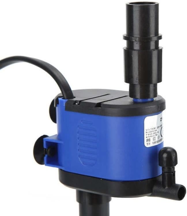 ZTBH Submersible 3 in 1 Mute Aquarium Filter Pump, ABS Material, 380L/H Flow, 0.7m Lift