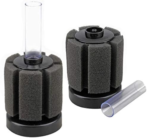2X Air Driven Biochemical Bio Sponge Filter Corner for Aquarium Fish Tank AQ-180 Up to 20 Gal ea.