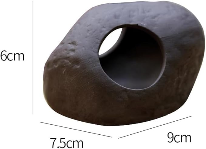Red Soil, Purple Sand, Fish and Shrimp shelter Holes，Aquarium Decoration，Aquarium Ornament Plastic Fish Tank Decoration for Aquarium Landscape (Purple Sand Stone jar), ZY-3005