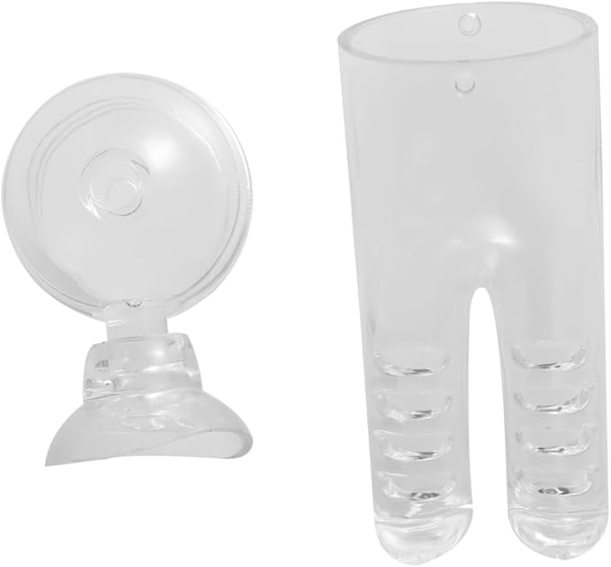 Plastic Fish Feeder with Cover for Shrimp Eggs Aquarium Automatic Feeder Easy to Use Fish Food Pants Shape