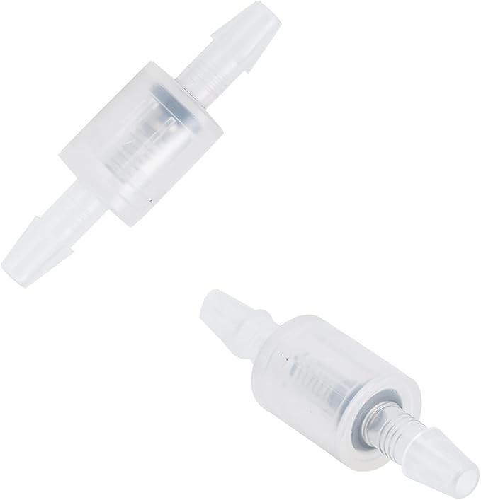 Check Valve Air Pump Accessories PP NonSlip Airtight Valve for Aquarium Hydroponics Air Tubing 1/4 Inch (3/16'')