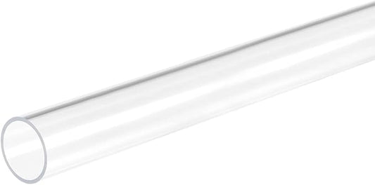 DMiotech 15mm x 18mm 20" Clear Acrylic Pipe Rigid Plastic Tubing for Aquarium Water Pipe, Water Cooling System, Plumbing
