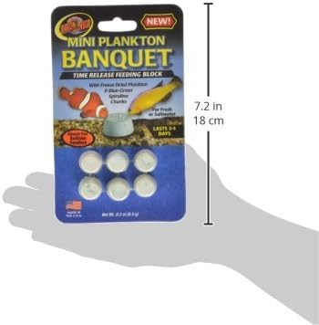 Zoo Med Laboratories AZMBB5 Plankton Banquet Block Feeder Mini, 12 Count