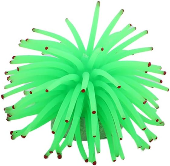 Artificial Coral 1Pcs Aquarium Coral Decor for Fish Tank,Artificial Coral Plant, Faux Coral Ornaments,Aquatic Sea Plants 6 Colors(Green)