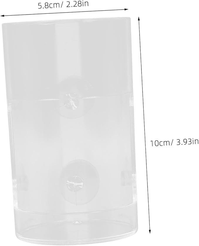 Mikikit Aquarium Acrylic Fish Feeder Cup Multi-Purpose Shrimp and Fish Feeding Dish Automatic Feeding Tool for Tanks Clear Bowl for Aquatic Creatures