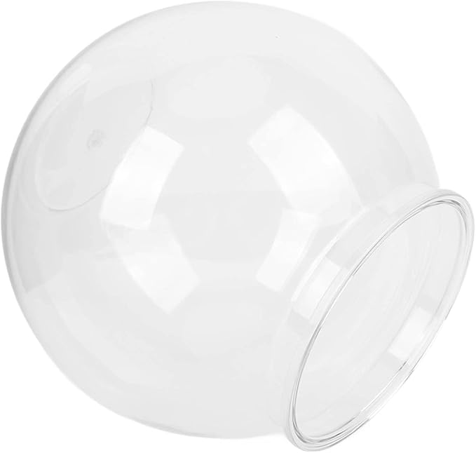 Plastic Round Fish Bowl, Mini Plastic Fish Bowls Heavy Duty Plastic Round Fish Bowl Small Round Fish for Desk Bookcase Decorations (S)