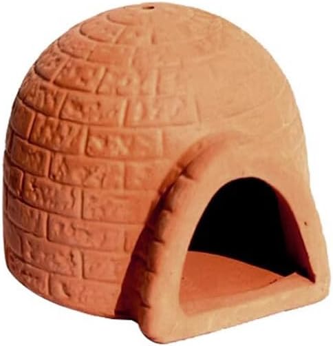 Red Soil, Purple Sand, Fish and Shrimp shelter Holes，Aquarium Decoration，Aquarium Ornament Plastic Fish Tank Decoration for Aquarium Landscape (Antarctic House), ZY-3005