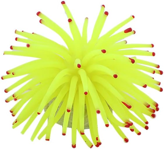 generic Artificial Coral 1Pcs Aquarium Coral Decor for Fish Tank,Artificial Coral Plant, Faux Coral Ornaments,Aquatic Sea Plants 6 Colors(Yellow), AM15SD00QCKUS