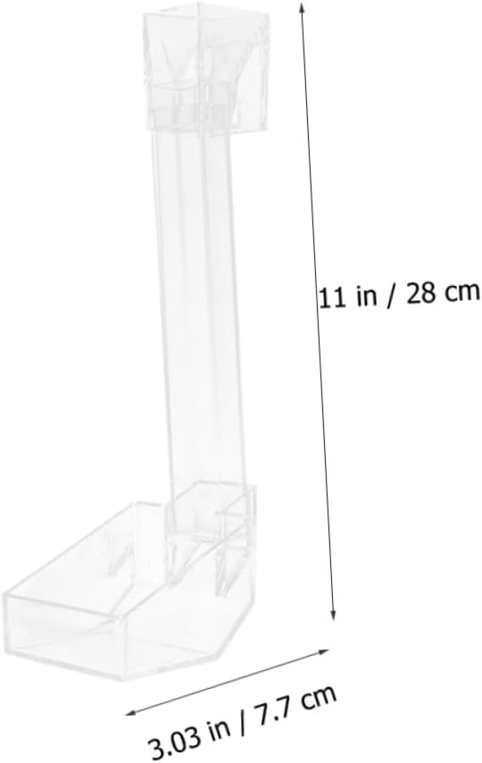 KALLORY Acrylic Aquarium Fish Feeder Tube 28cm Shrimp Feeding Dish Tray Fish Tank Accessories for Automatic Feeding in Aquariums