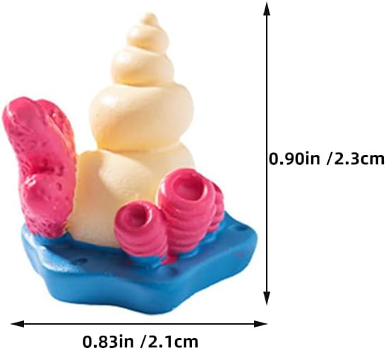 Garneck 35pcs Mini Resin Ocean Landscape Decorative Ornament Coral Figurine Fish Tank Decorations Small Aquarium Decoration Ornaments Miniature Fish Tank Accessories Miniature Coral Figure