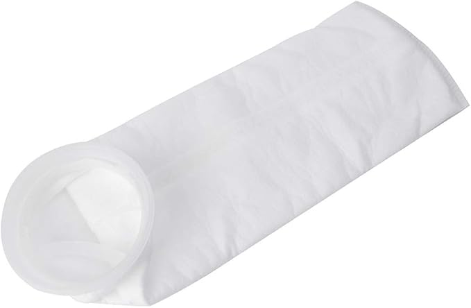 Filter Socks 100UM Extra Fine Filtration 4 Inch by 15 Inch Long Premium Aquarium Bags with Rings Heater Light Thermometers Gravel Sand Decorations Fish Tank Decorations