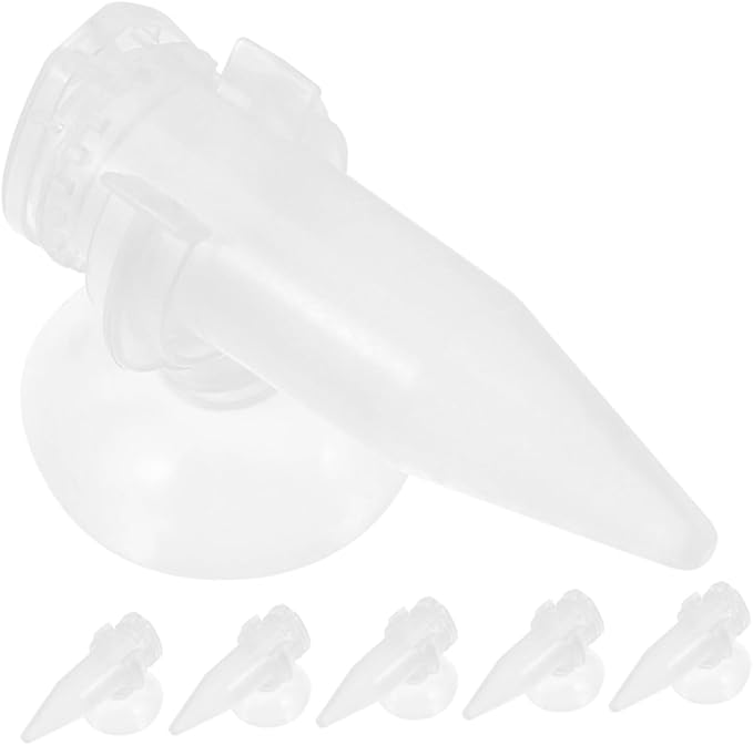 KESYOO Automatic Shrimp Feeder Suction Cup 6pcs Mini Aquarium Fish Food Dispenser Plastic Feeding Cone Cups for Brine Shrimp and Small Fish for Tank Feeding