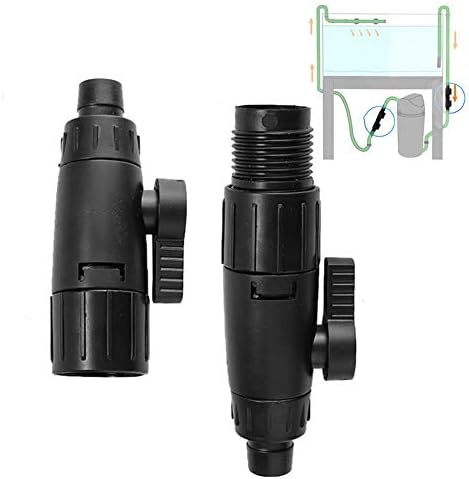 Aquarium Hose Valve, Fish Hose Pipe Quick Release Connector Adapter Aquarium Filter Connector(12mm to 16mm)