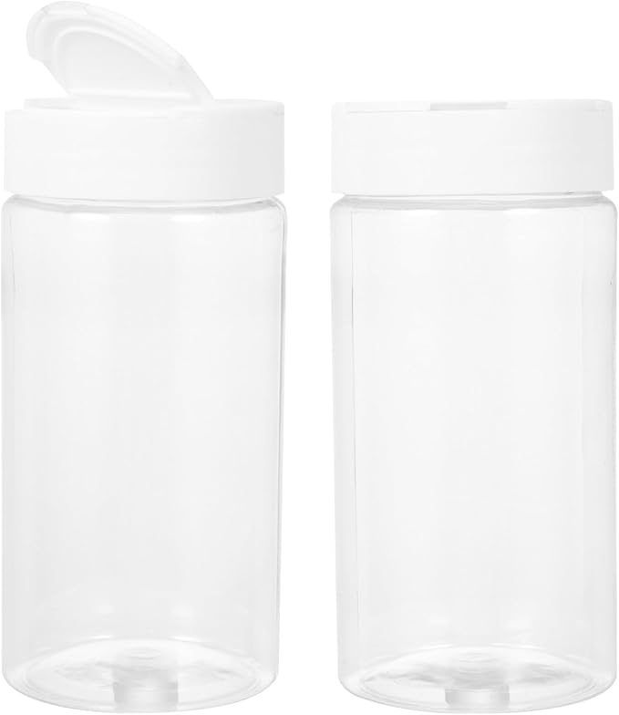 FRCOLOR 2pcs Fish Feeding Bottles Automatic Fish Feeders Storage Containers White Vacation Food Dispenser