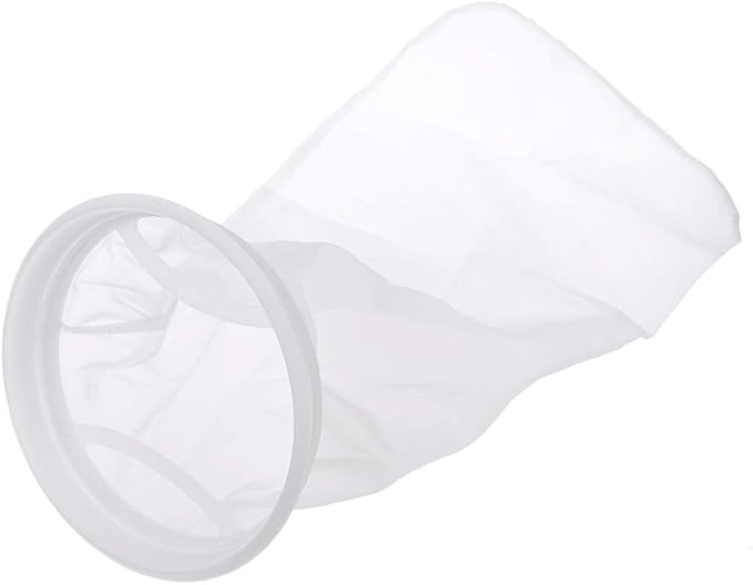 Filter Socks for Extra Fine Mesh 7 Inch by 17 Inch Long Premium Aquarium Nylon Filter Bags with Rings