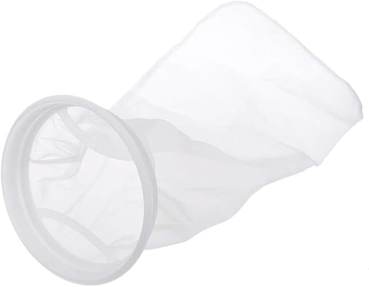 Filter Socks for Extra Fine Mesh 7 Inch by 17 Inch Long Premium Aquarium Nylon Filter Bags with Rings