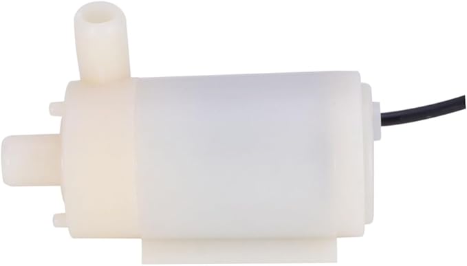 Balacoo Battery Operated Water Pump Mini Submersible Pump Dc Motor White Safe for Fish