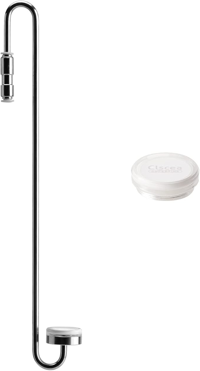 CO2 Diffuser Stainless Steel 40cm for Planted Aquarium & Replacement Ceramic Plate