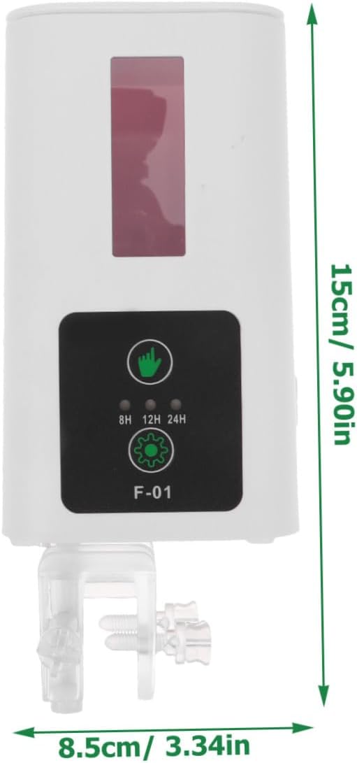 BESPORTBLE Automatic Fish Feeder for Aquarium and Turtle Tank with Intelligent Timer, Electric Food Dispenser for Fish Tank Feeding, Suitable for Home and Vacation Use