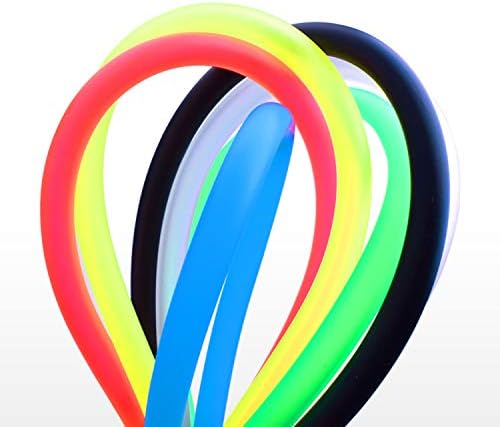 Airline Tubing for Aquarium 16.4 Feet Rubber Fish Tank Air Tubing Standard Colorful Aquarium Hose for Air Pump Black Yellow Green Red Blue (Yellow)