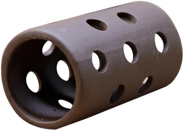 Red Soil, Purple Sand, Fish and Shrimp shelter Holes，Aquarium Decoration，Aquarium Ornament Plastic Fish Tank Decoration for Aquarium Landscape (Purple Sand Round Hole Column), ZY-3005