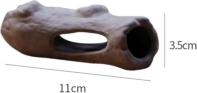 Red Soil, Purple Sand, Fish and Shrimp shelter Holes，Aquarium Decoration，Aquarium Ornament Plastic Fish Tank Decoration for Aquarium Landscape (Purple Sand Small Tree Head), ZY-3005