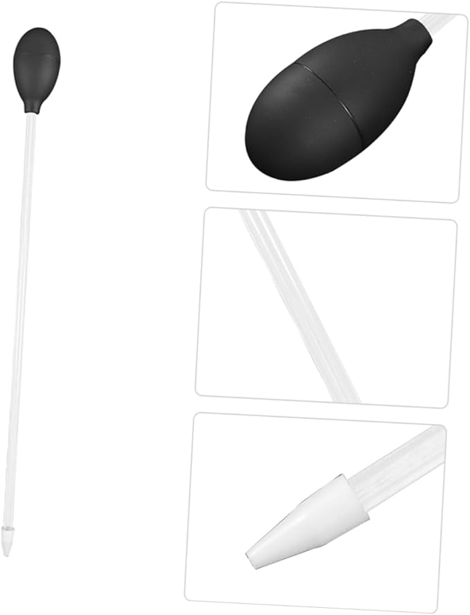 DOITOOL Water Absorber Aquarium Gravel Vacuum Fish Feeder Tube Fish Tank Feeder Tube Fish Tank Siphon Aquarium Tool Kit Fish Tank Vacuum Fish Tank Cleaning Tools Acrylic Black
