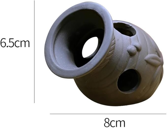 Red Soil, Purple Sand, Fish and Shrimp shelter Holes，Aquarium Decoration，Aquarium Ornament Plastic Fish Tank Decoration for Aquarium Landscape (Purple Clay vase jar)