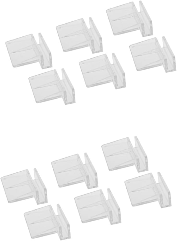 BESPORTBLE 2sets Aquarium Tools Acrylic Fish Tank Cover Support Bracket Frame 6mm-12mm Practical 12pcs*2