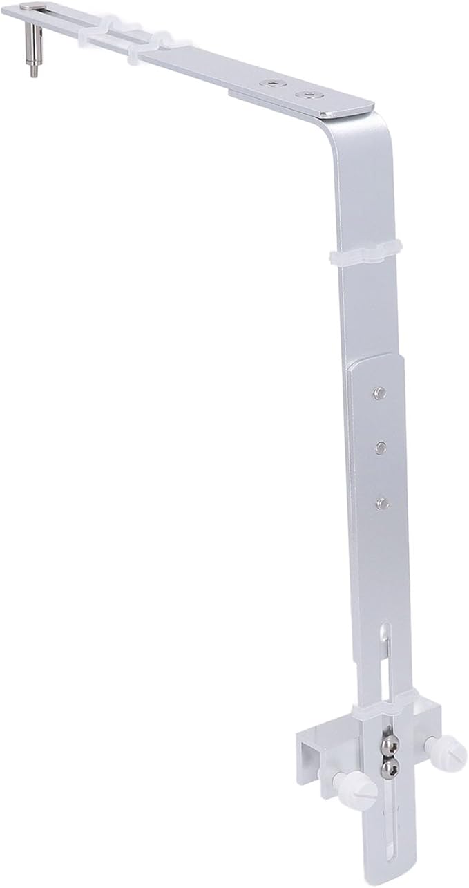 YOUTHINK Fish Container Light Bracket, Aluminum Alloy Aquarium Light Holder Professional Adjustable Height Lamp Stand for Hanging Lamp (Silver)