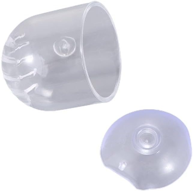Fish Tank Plant Cup 6PCS Aquarium Growing Cups Acrylic Waterweed Cup Aquarium Decoration Plant Cup Pot with Suction Holder Mini Gardening Vase Feeder