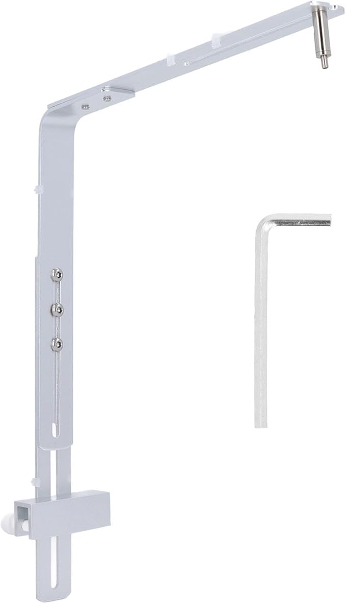 YOUTHINK Fish Container Light Bracket, Aluminum Alloy Aquarium Light Holder Professional Adjustable Height Lamp Stand for Hanging Lamp (Silver)