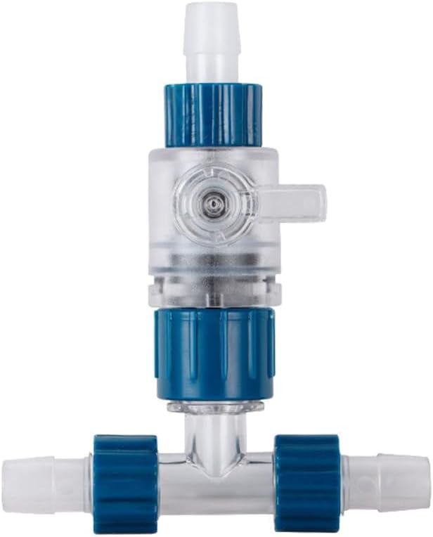 MiOYOOW Aquarium Hose Valve, 3-Way Aquarium Filter Connector Fish Tank Hose Adapter with Quick Release for 12MM/16MM/20MM Water Pipe