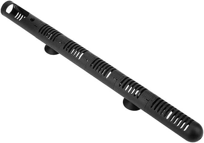 Aquarium Heater Guard Protector, Detachable Aquarium Heater Cover with Suction Cups, Heat Proof Plastic Sleeve for Fish Tank Safety Black (#4)