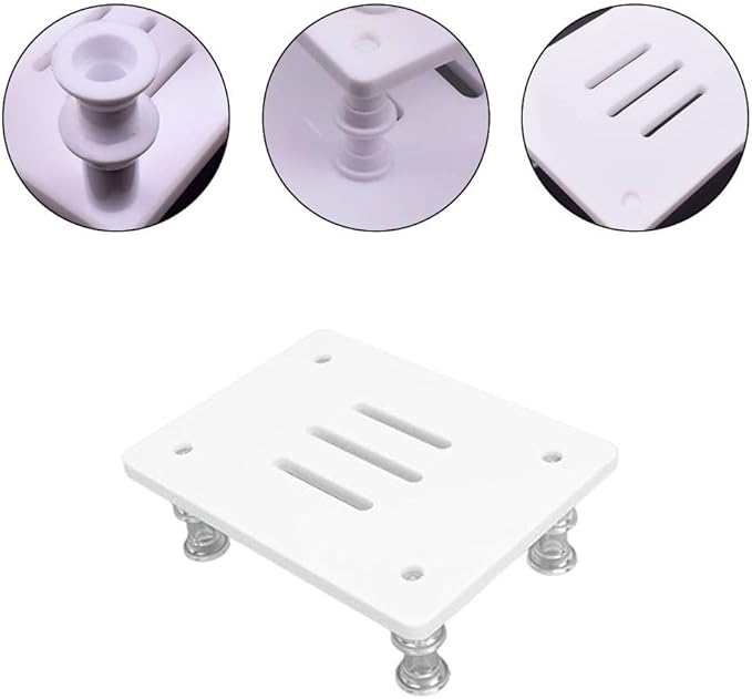 Adjustable Height Fish Tank Water Pump Stand, Anti-Vibration Elevated Rack with Reinforced Feet for Submersible Pumps, Reduces Noise and Sand Suction, Plastic Bracket in Multiple Sizes(small)